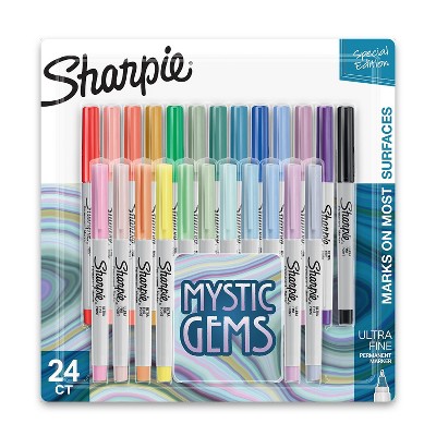 Sharpie Mystic Gems Markers | Fine Bullet Tip | Assorted | 24/Pack