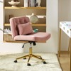 Nigel Modern Flannel Office Chair with Tilt and Adjustable Height Mecha|HULALA HOME - 3 of 4