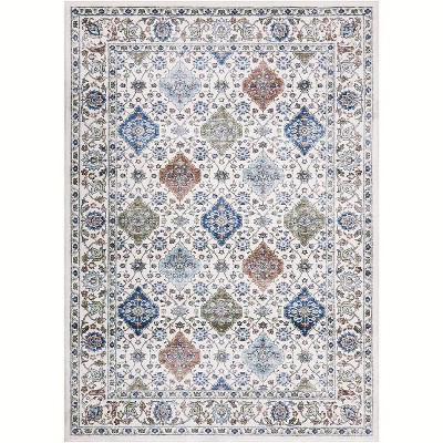 Area Rugs, Non-Slip, Machine Washable Oriental Rugs, Low Pile, Soft Ultra-Thin Carpet for Living Room, Bedroom, Dining Room, Home Office