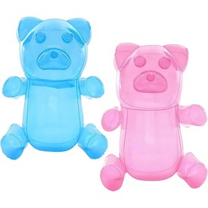 4E's Novelty 2 Pack Inflatable Gummy Bears - 24'' Large Fun Gummy Bear Party Decorations, Colorful Gummy Bear Decor, Perfect Gummy Bear Party Favors - 1 of 4