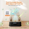 JOEJOY Cat Litter Box with Drawer, 46L Enclosed Potty with Carbon Filter, Triple Filtration System, Leak-Proof Design for Indoor Cats - 3 of 4