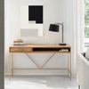 MH London Bilbao 22" Solid Wood and Metal  Base Writing Desk - 4 of 4