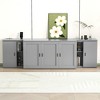 Queen Size Murphy Bed with Shelves, Cabinets and USB Ports - 2 of 4
