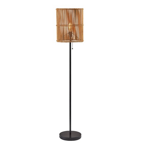 58 Cabana Collection Floor Lamp Black - Adesso : Target