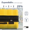 3 Pcs Hardshell Luggage Sets With 360° Spinner Wheels TSA Lock Adjustable Telescopic Handle Lightweight Suitcase For Travel 3 Sizes (20" 24" 28") - 4 of 4