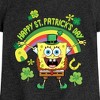 Girls' - SpongeBob Squarepants - Happy St. Patricks Day Fitted Short Sleeve Graphic T-Shirt - 2 of 4