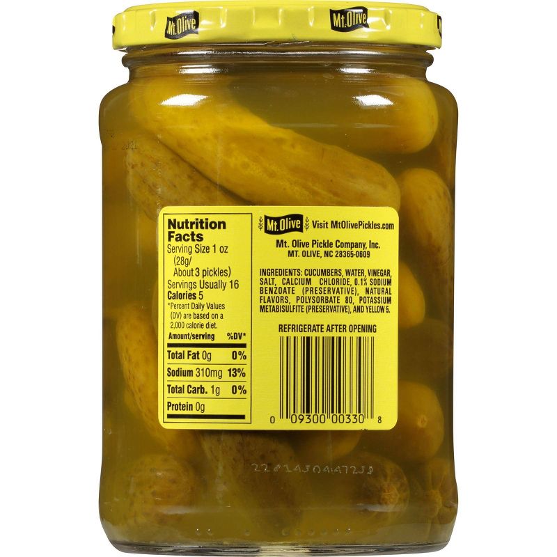 Mt. Olive Kosher Dill Pickles - 24oz, 3 of 5