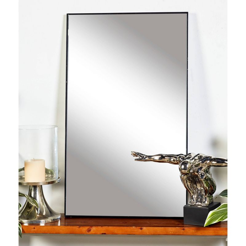 Wood Rectangle Shaped Wall Mirror with Thin Minimalistic Frame - Olivia & May, 2 of 16