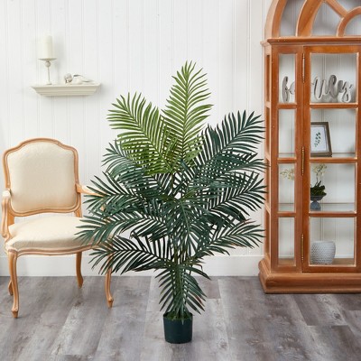 Nearly Natural 5-Foot Tall Artificial Paradise Palm Tree with Plastic Pot