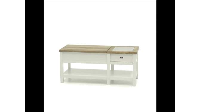Cottage Road Lift Top Coffee Table Soft White - Sauder, 2 of 7, play video