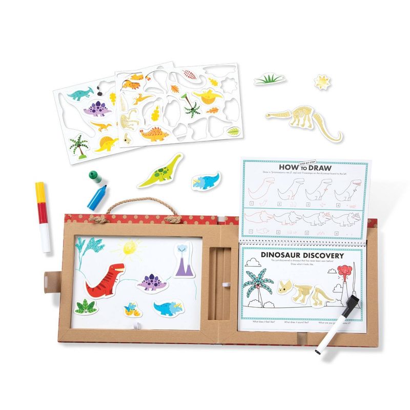 Melissa &#38; Doug Natural Play: Play, Draw, Create Reusable Drawing &#38; Magnet Kit - Dinosaurs (41 Magnets, 5 Dry-Erase Markers), 5 of 14