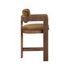 Meridian Furniture,Sacha Saddle Velvet Stool - 4 of 4