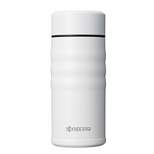 Kyocera Pearl White Stainless Steel 12 Ounce Twist Top Insulated Travel Mug