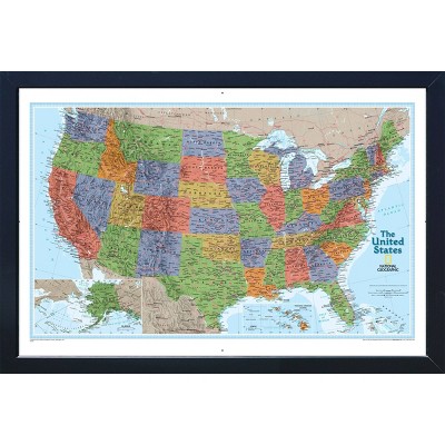 National Geographic Magnetic Travel Map USA Explorer - Home Magnetics