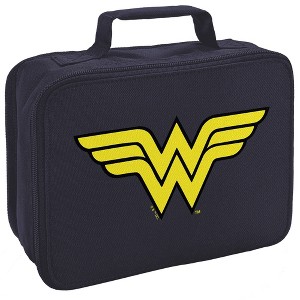 Wonder Woman Classic Logo Insulated Soft Sided Lunch Box - 1 of 4
