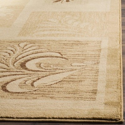 Ivory and Multicolor Floral Patchwork Area Rug, 2'3" x 8'