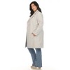 White Mark Plus Size Classic Walker Coat - 2 of 4