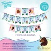 Treasures Gifted Afro Unicorn (1) Birthday Banner & (2) Pennants Kit - Afro Unicorn Party Supplies - 3 of 4