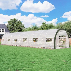 AMERLIFE 36x9.7x7 FT Large Walk-in Tunnel Greenhouses for Outdoors, 2 Zipper Doors - 1 of 4