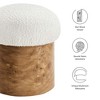 Modway Breeze Boucle Upholstered Ottoman - Modern Square Accent Footrest for Living Room or Bedroom Seating - 2 of 4