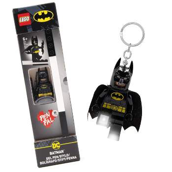 LEGO Super Heroes Batman Gel Pen Black Ink with Keychain Light