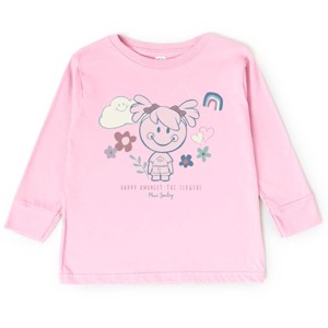 The Juniper Shop Mini Smiley Happy Amongst The Flowers Toddler Long Sleeve Tee - 1 of 4