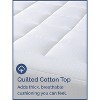 Luxury Quilted Mattress Pad – Breathable Cotton Pillow Top Protector – Cooling, Noiseless & Comfy Fit - CGK Unlimited - 3 of 4