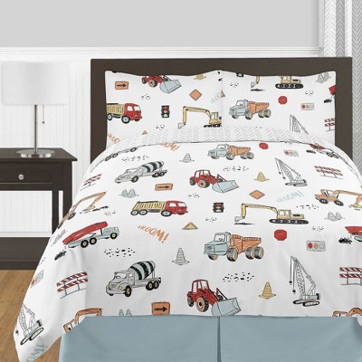 3pc Queen Construction Truck Bedding Set - Sweet Jojo Designs