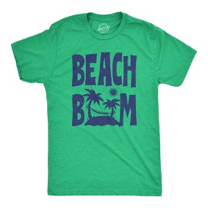 Mens Beach Bum T Shirt Funny Sandy Ocean Shoreline Vacation Lovers Tee For Guys - Crazy Dog Men's T Shirt - 1 of 4