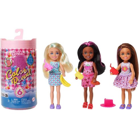 haak Eindig Draaien Barbie Color Reveal Chelsea Doll - Gingham Picnic Series : Target