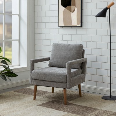 CAVINAS Accent Chair Modern Mid Century Armchair Comfy Chair with Armrest and Soft Cushion for Home, Office