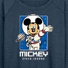 Women's - Disney - Retro Mickey Portrait Lightweight French Terry Wide Neck Long Sleeve Shirt - 2 of 4