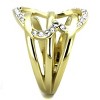 Slickblue Heart Crystal Ring for Women – Two-Tone Gold IP Plated Stainless Steel, Valentine Style, Sizes 5-10 - 4 of 4