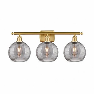 Athens Deco Swirl - 3 Light Bath Vanity In Industrial Style-11.25 Inches Tall and 26 Inches Wide - 1 of 1