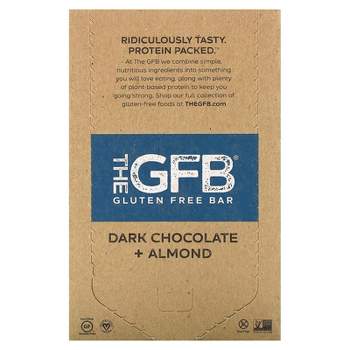 The GFB Gluten Free Bars, Dark Chocolate + Almond, 12 Bars, 2.05 oz (58 g) Each