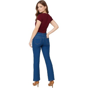 Erika Women's Joey Stretch Denim Bootcut Jeans | Athena Navy Denim - 1 of 4