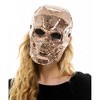 KBW Bedazzled Rose Gold Mirror Skull Mask Adult Costume Accessory - 3 of 4