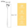 Unique Bargains Reusable Stainless Steel Long Handle Teaspoon for Stirring Cocktail 4 Pcs - 2 of 4
