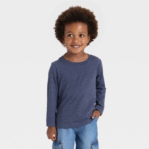 Toddler Boys' Long Sleeve Knit T-Shirt - Cat & Jack™ - 1 of 3