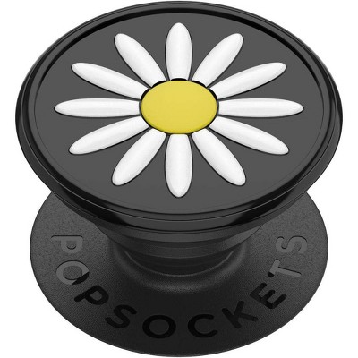 PopSockets PopGrip Cell Phone Grip & Stand - Festival Daisy Black