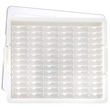 12 Pack: Plastic Bead Organizer with Removable Tray by Simply Tidy
