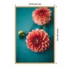 Kate & Laurel All Things Decor 23"x33" Sylvie Vibrant Pink Dahlia Floral Framed Canvas by Patricia Hasz Bright Gold - 2 of 4