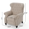 Christopher Knight Home Walder Contemporary Upholstered Tufted Pushback Recliner - 3 of 4