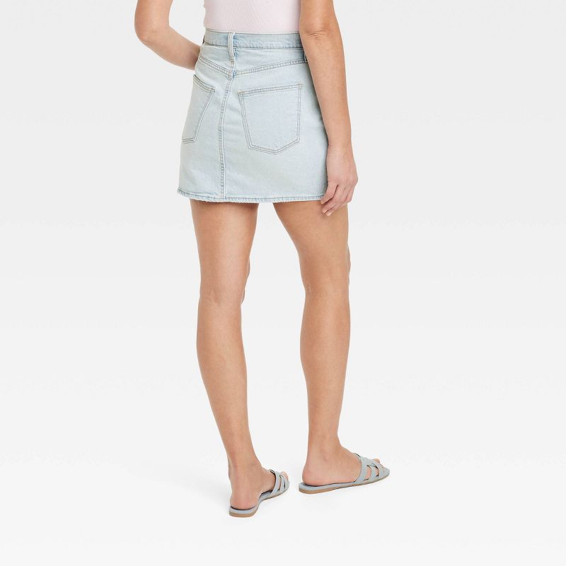 Women's Denim Mini Skirt - Universal Thread™ Light Wash, 3 of 5