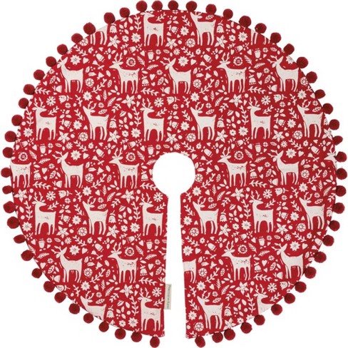 PAPYRUS® Holiday Pom Poms Banner Red White Green 79 inch - Digs N