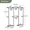 Artloge Industrial Pipe Clothes Rack Wardrobe Adjustable Wall Mounted Walk-in Garment Rack Closet with Hanging Rod & Open Shelves for Garment Storage - 2 of 4