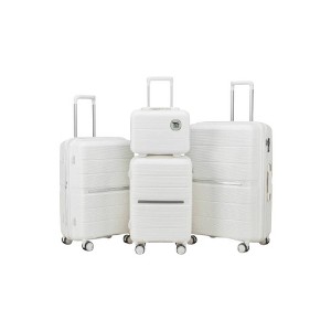 Summit Adventure 4-Piece Pp Lightweight & Durable Expandable Suitcase - 1 of 4