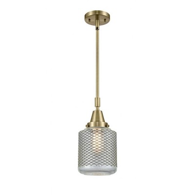Stanton - 1 Light Stem Hung Mini Pendant In Industrial Style-13.13 Inches Tall and 6 Inches Wide