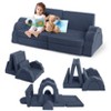 11Pcs Kids Play Couch, Modular Toddler Sofa Set for Creativity, Fort Building & Playroom or Bedroom Furniture - 2 of 4