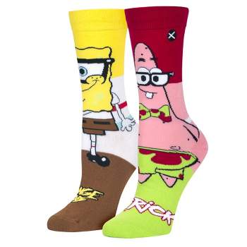 Odd Sox, Spongebob Nerdpants, Funny Novelty Socks, Medium